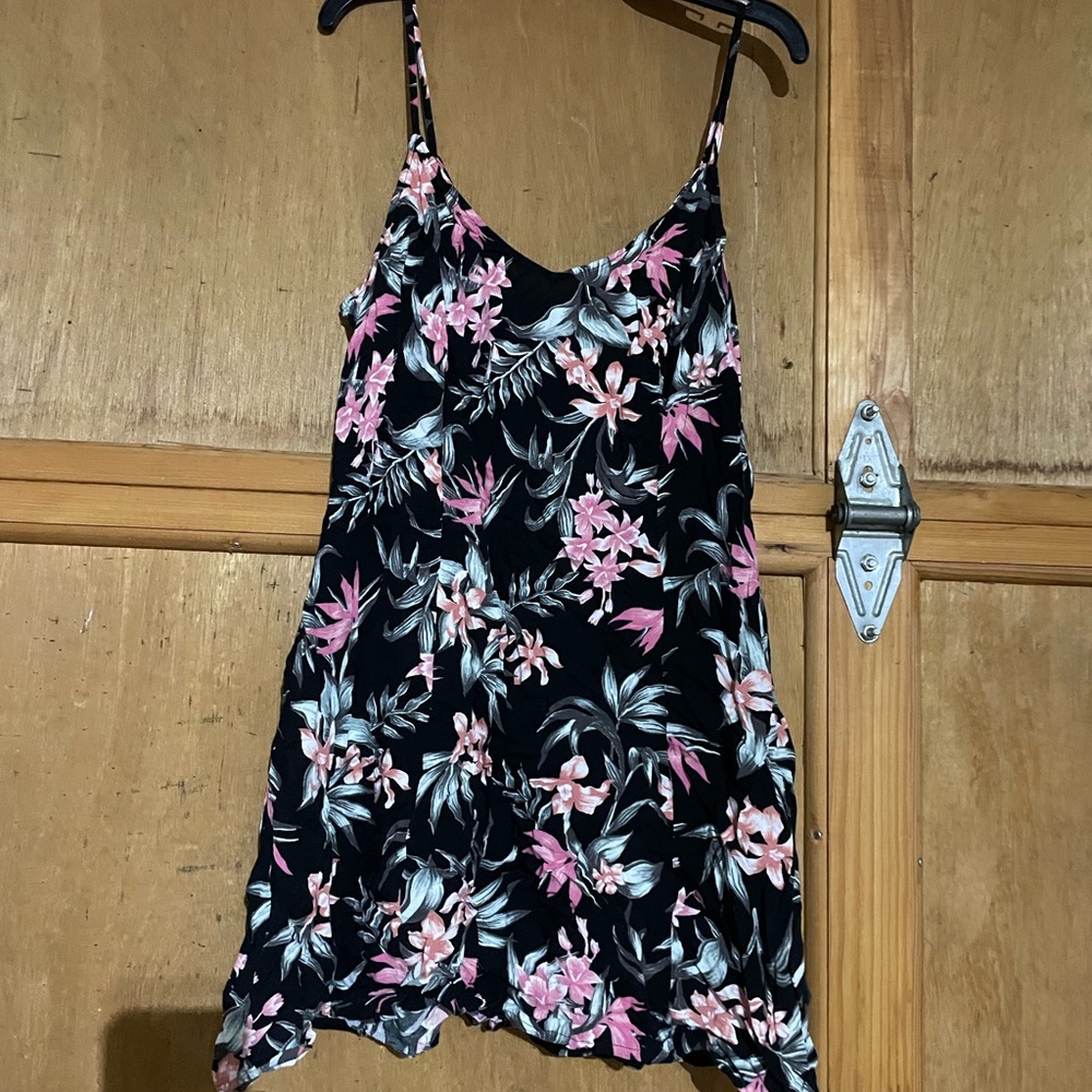 tropical mini dress